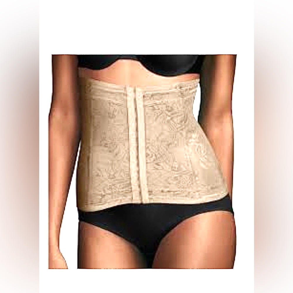 Maidenform Firm Control Waist Cincher ShapeWear Corset in Tan Beige Size S
